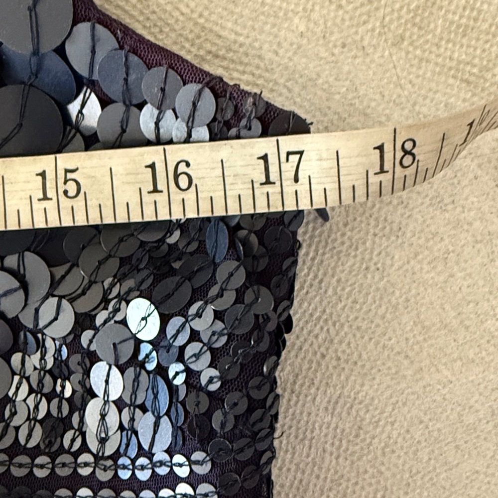 Alberto Malaki Blue Art Deco Pattern Palette Sequined Sheath Dress Size 8 - Picture 8 of 13